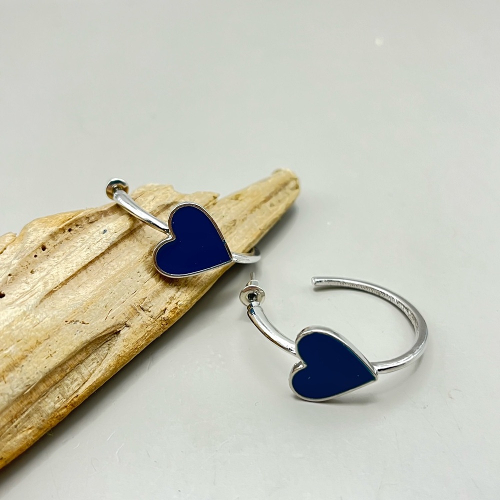 Silver Heart Earrings